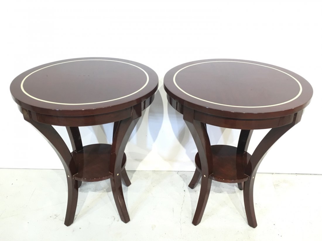Pair side tables attirb. to J. Robert Scott (1 of 9)
