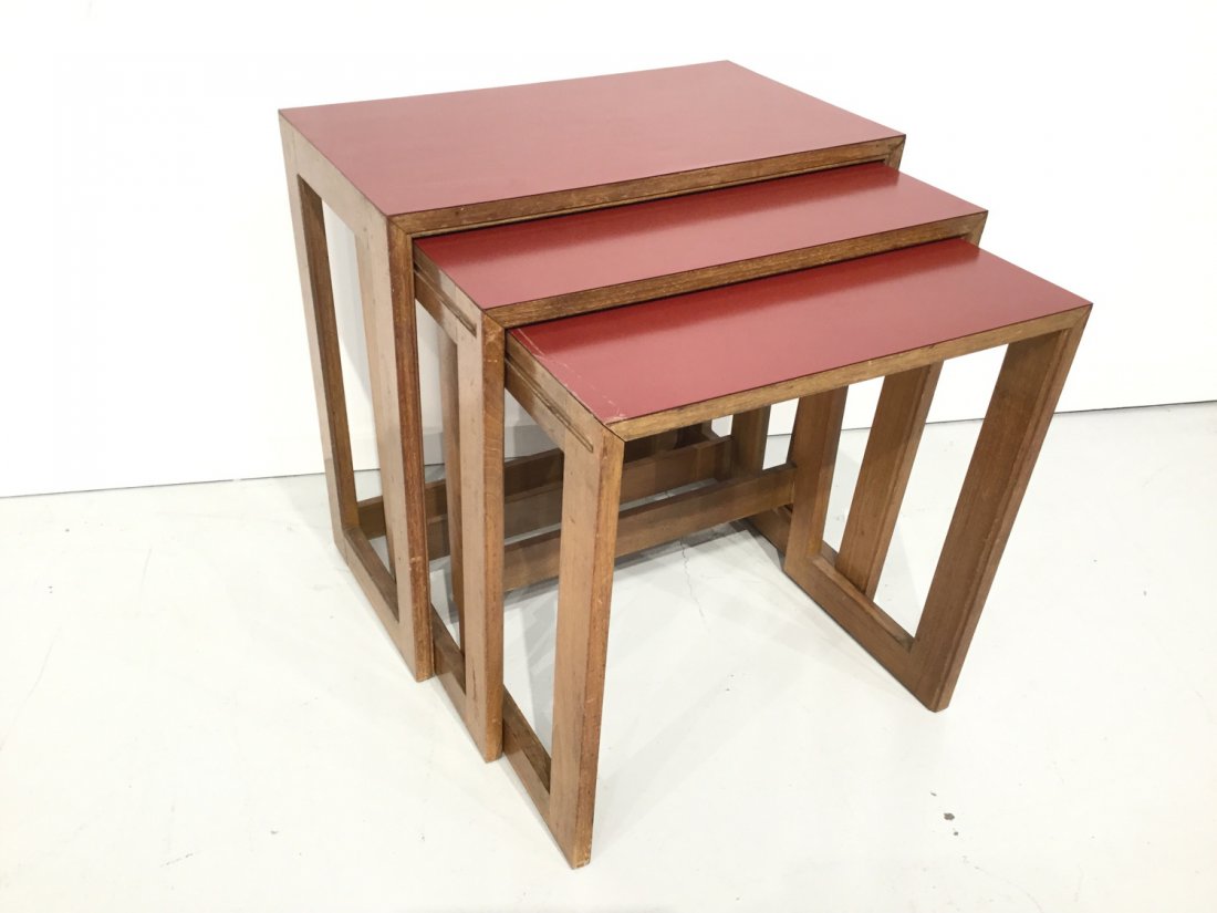 Set (3) Mid-Century designer nesting tables (1 of 5)