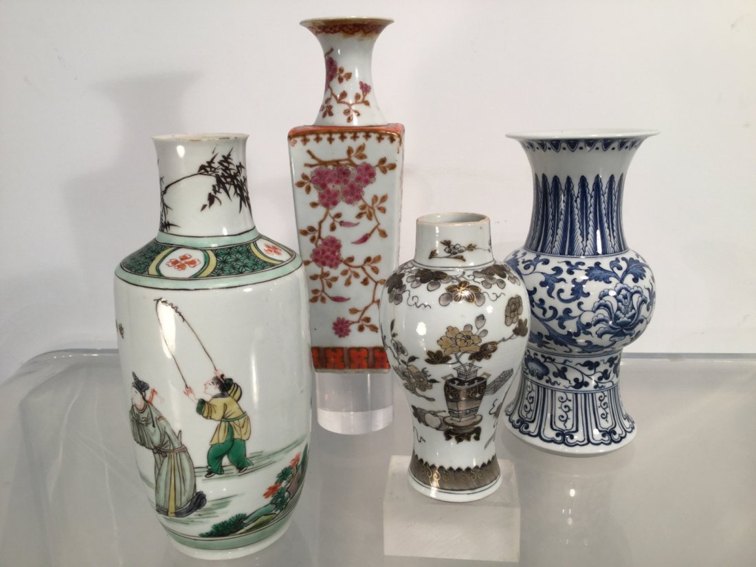 Group (4) Chinese porcelain vases (1 of 10)