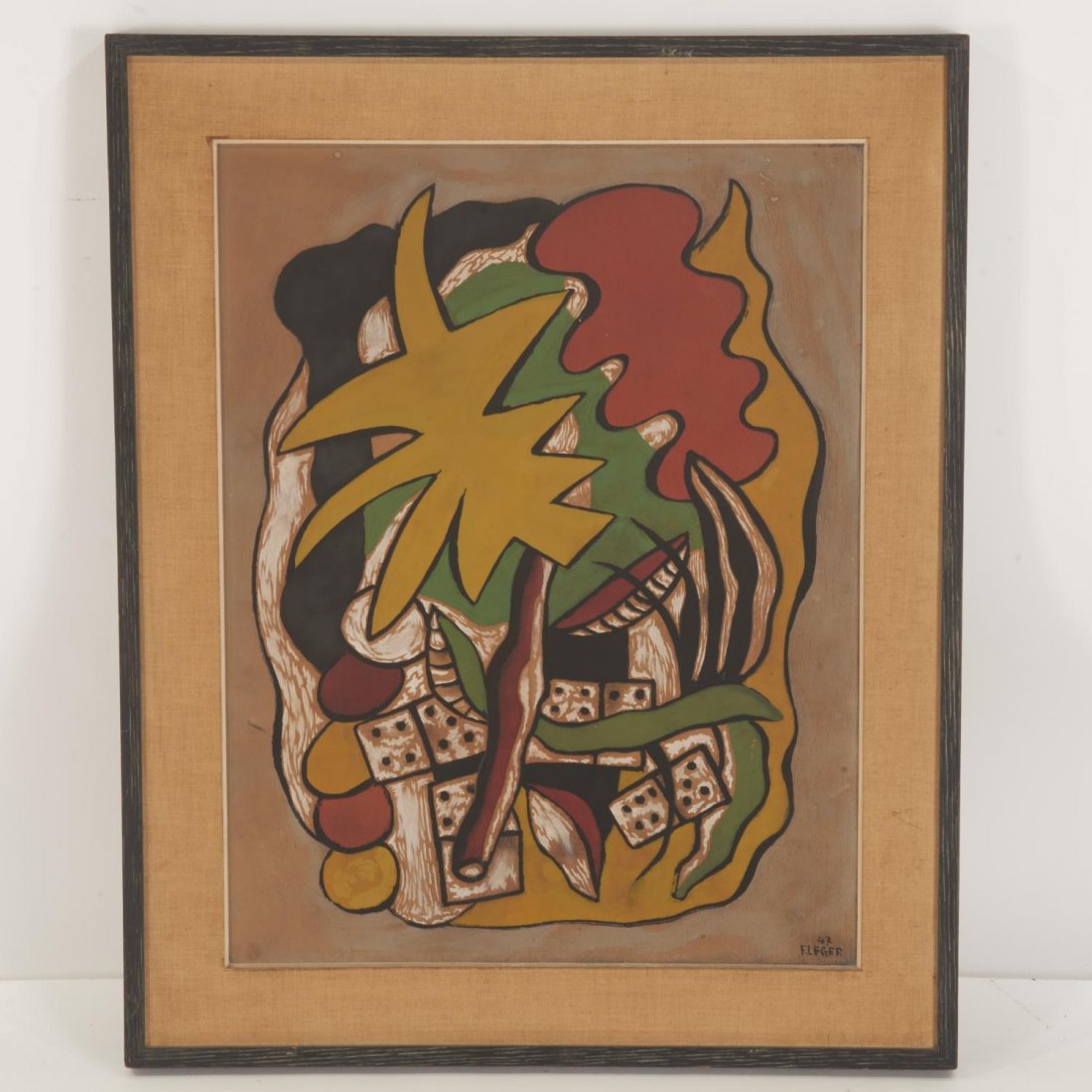 Fernand Leger、COMPOSITION AUX DOMINOS Fernand Léger, Composition aux dominos (Composition with