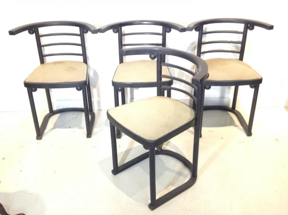 (4) Josef Hoffmann for Thonet "Fledermaus" chairs (1 of 8)