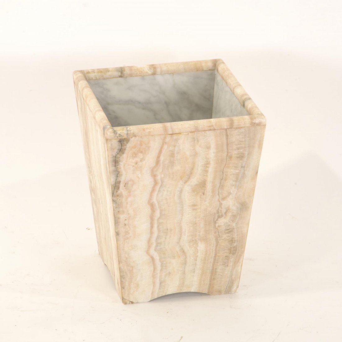 Italian Modern marble waste paper basket (1 of 8)