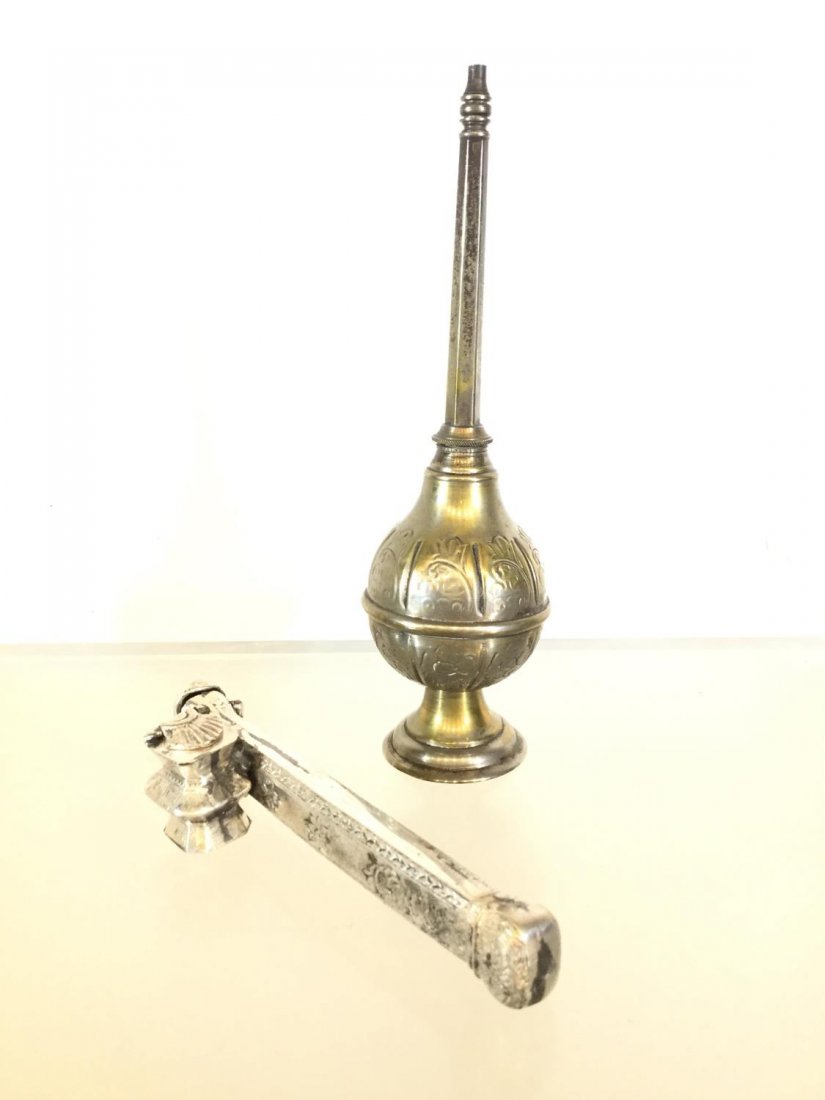 Middle Eastern rose water dropper and scribe case (1 of 9)