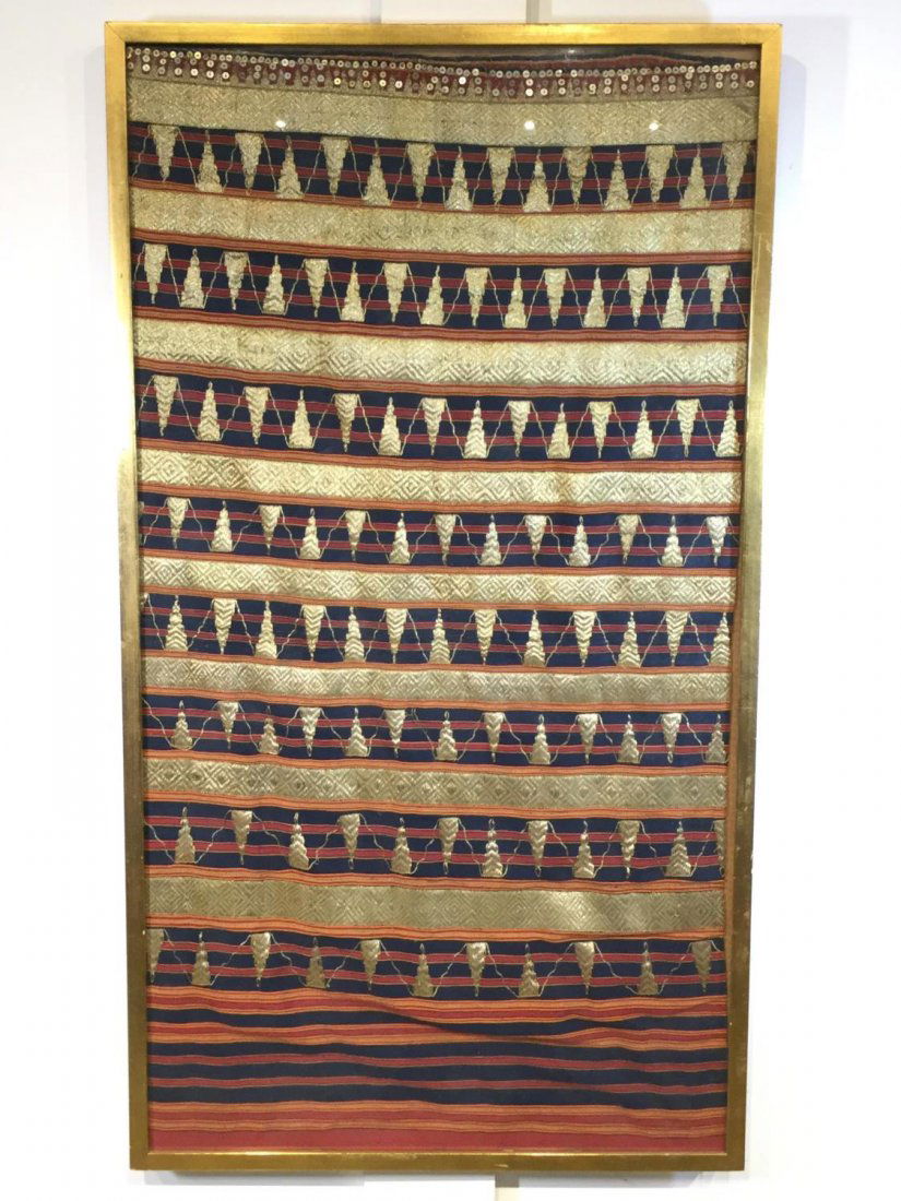 (2) similar Indonesian textile panels (1 of 9)