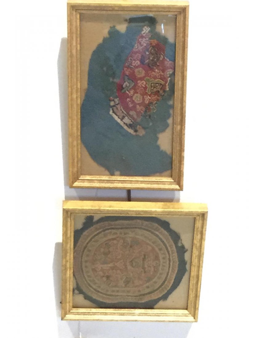 (2) Pre-Columbian textile fragments (1 of 7)