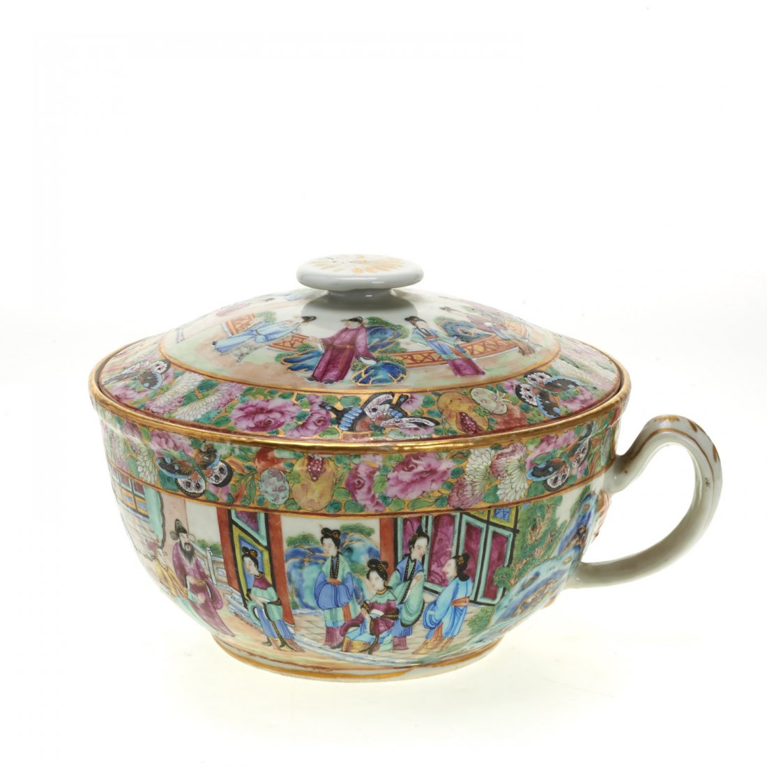 Chinese Export rose mandarin covered tureen (1 of 9)