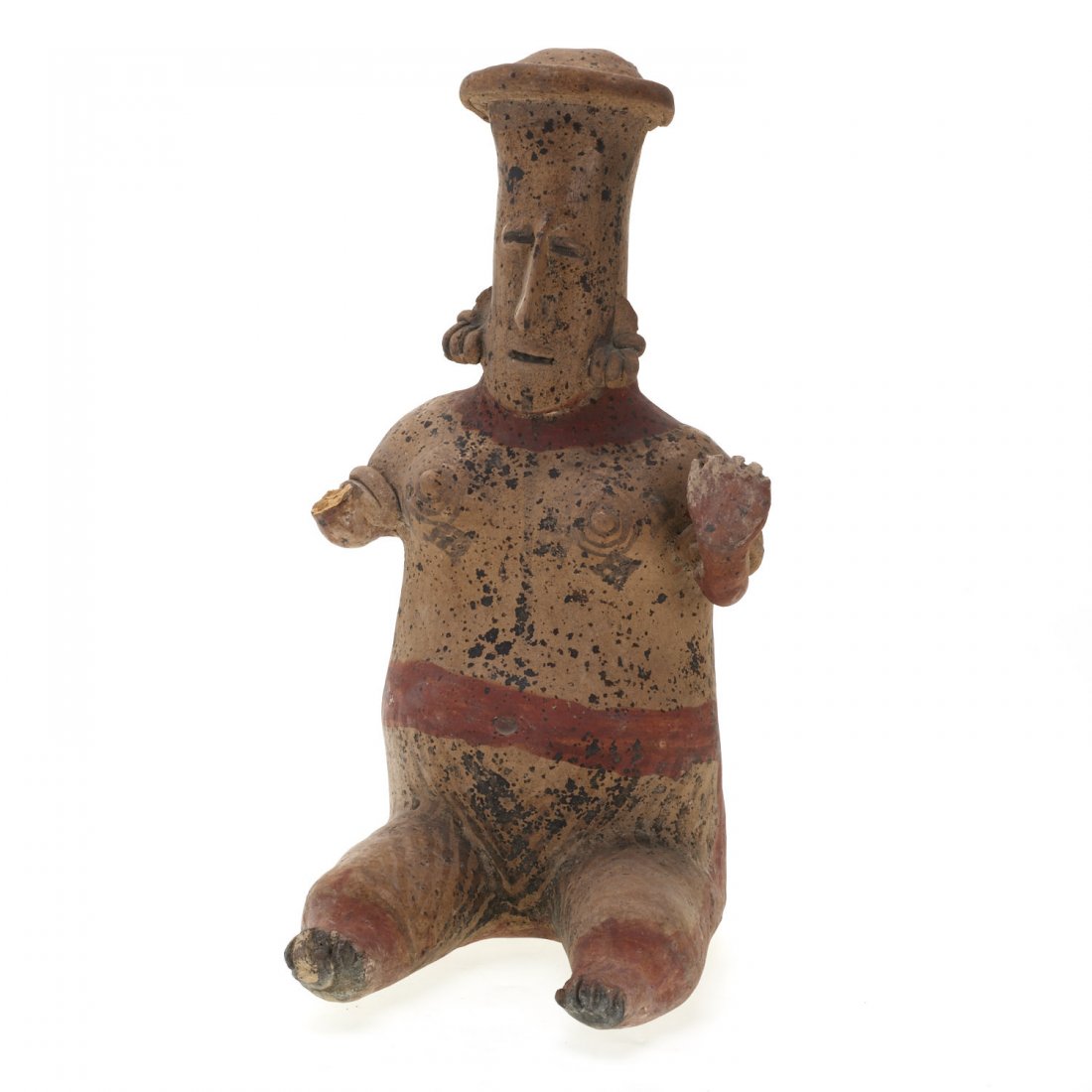Nayarit style terra-cotta seated female figure (1 of 8)