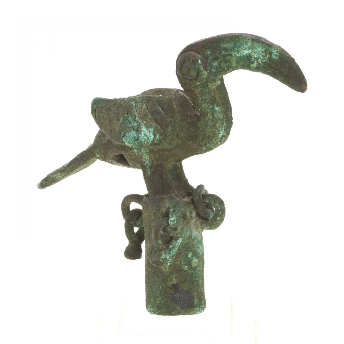 Inca patinated copper finial of a toucan (1 of 9)
