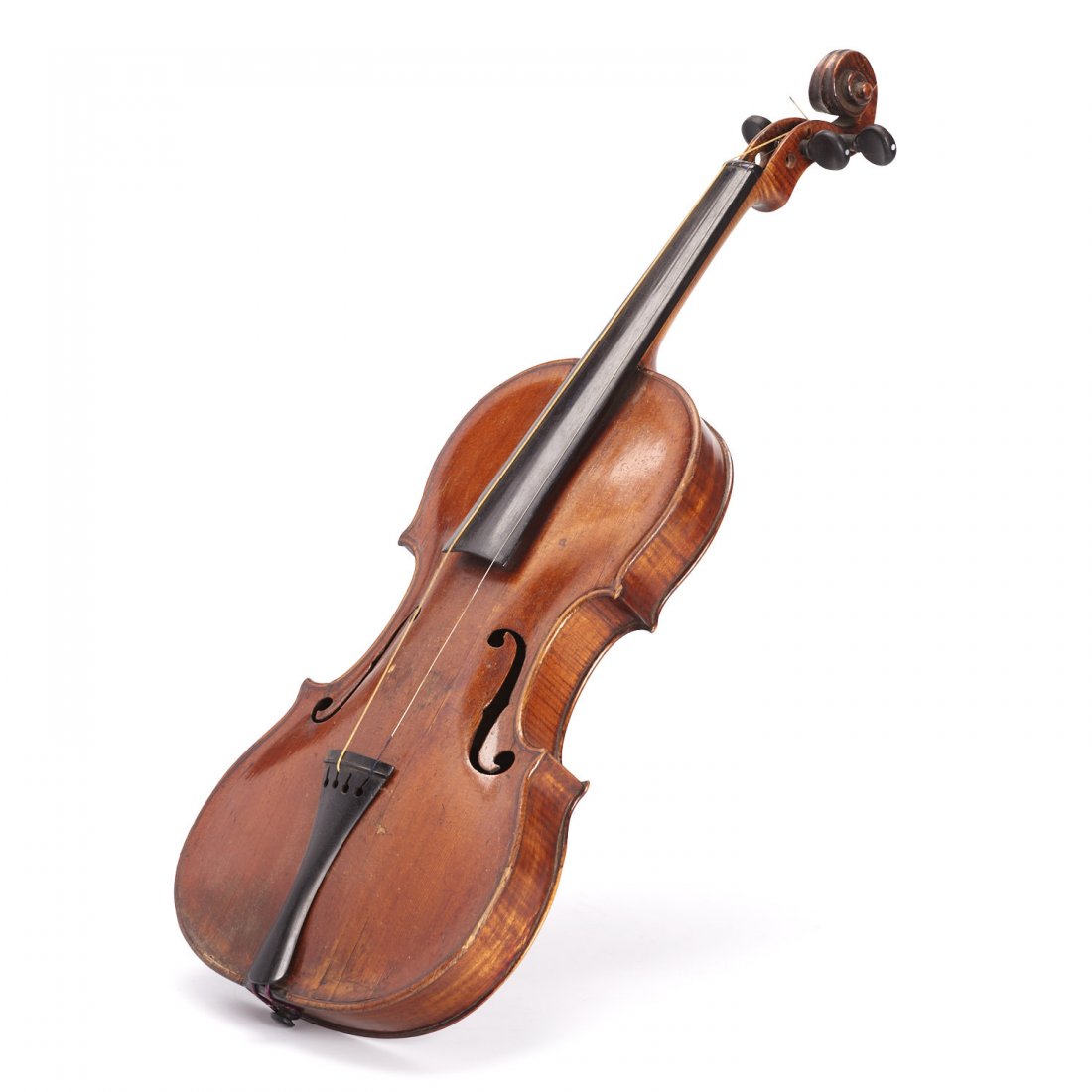 Antique violin, Robert Volkmann: Antique violin, Robert Volkmann, Violin believed to be owned by Robert Volkmann, interior signed "Rbrt v. F. Volomann en glogau", 14"l x 8"w, 23"l (total)