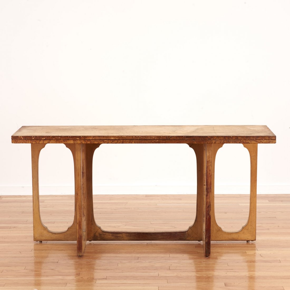 Johan Tapp convertible burl wood console/table (1 of 10)