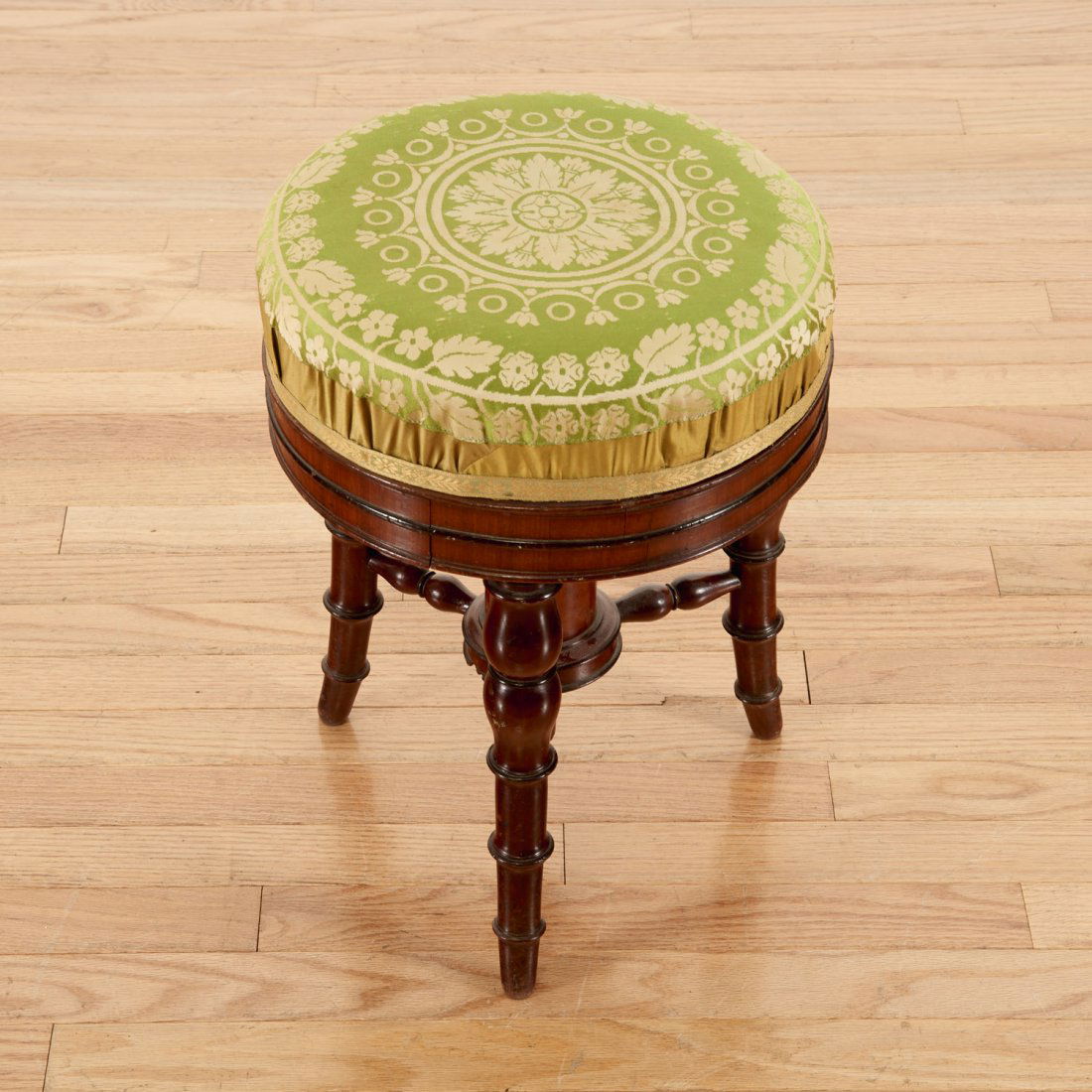 Louis Philippe mahogany bamboo-turned stool (1 of 5)