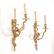 Pair Louis XV style gilt bronze wall sconces - 3