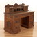 Victorian style carved oak desk - 2