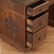 Victorian style carved oak desk - 4