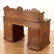 Victorian style carved oak desk - 8