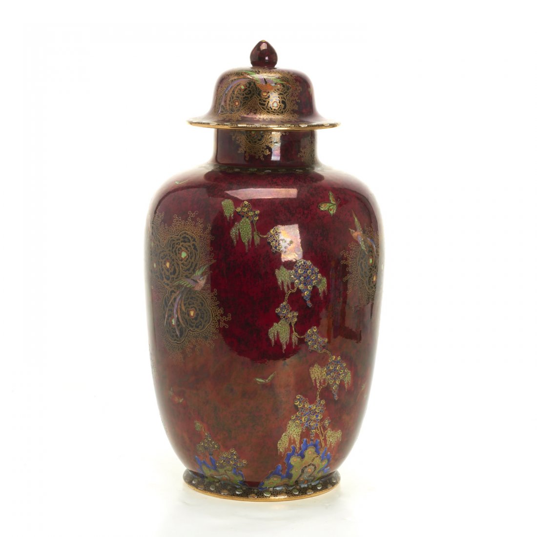 Large Carltonware lustre jar and cover (1 of 9)