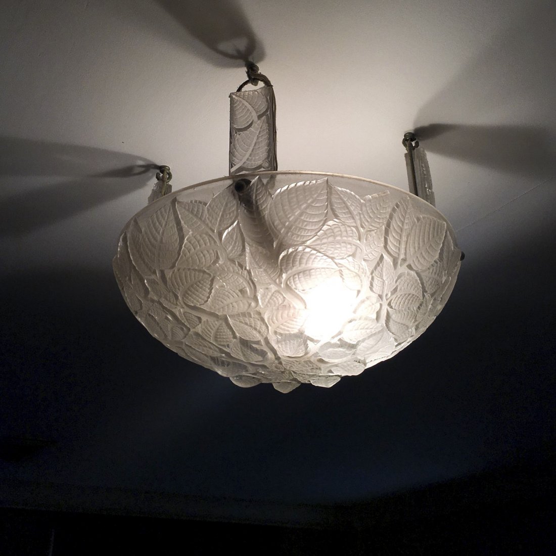 R. Lalique "Charmes" glass plafonnier (1 of 6)