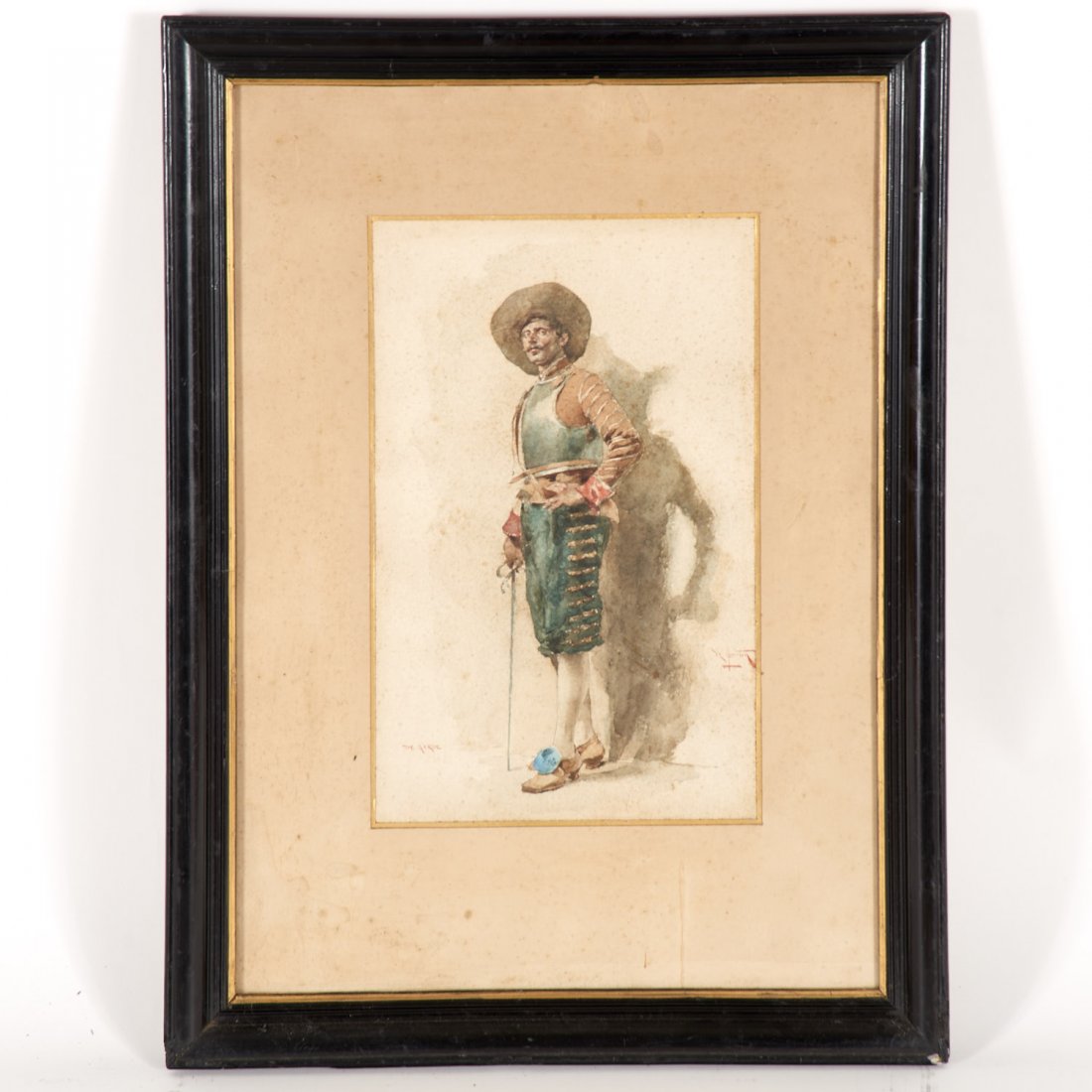 Angelo Comte de Courten, watercolor painting (1 of 7)