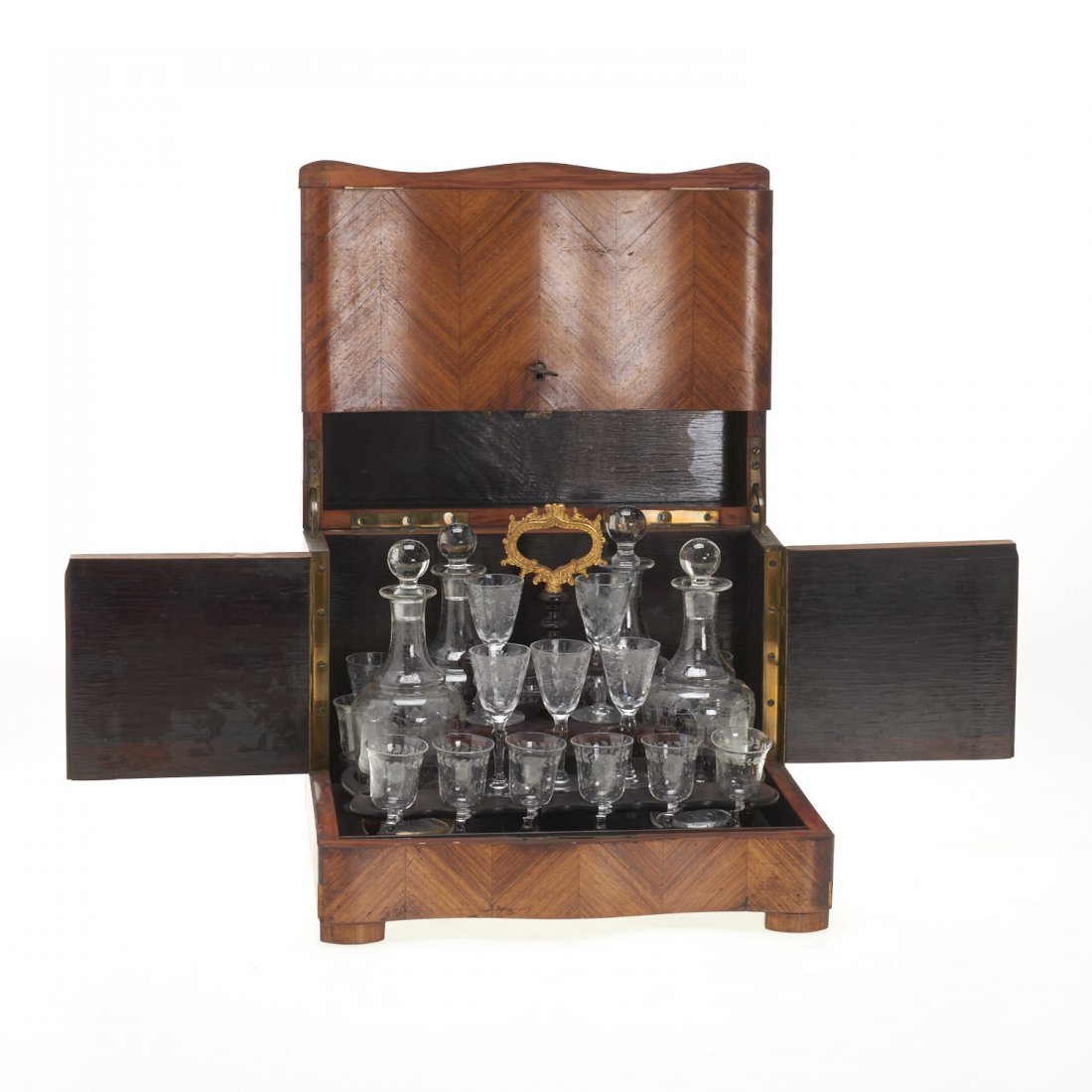 Napoleon III parquetry tantalus (1 of 10)