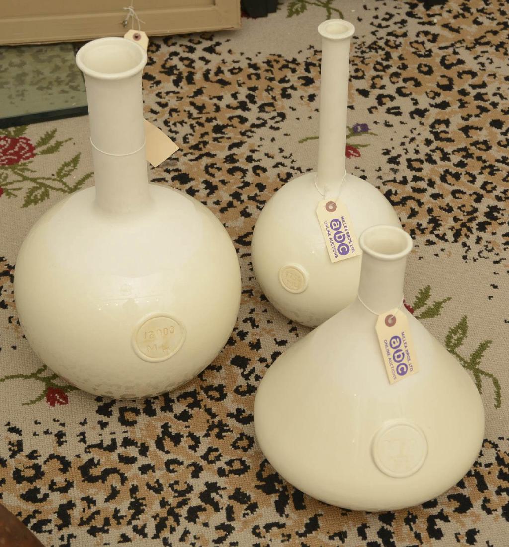 Set (3) English style ceramic chemist bottles (1 of 4)