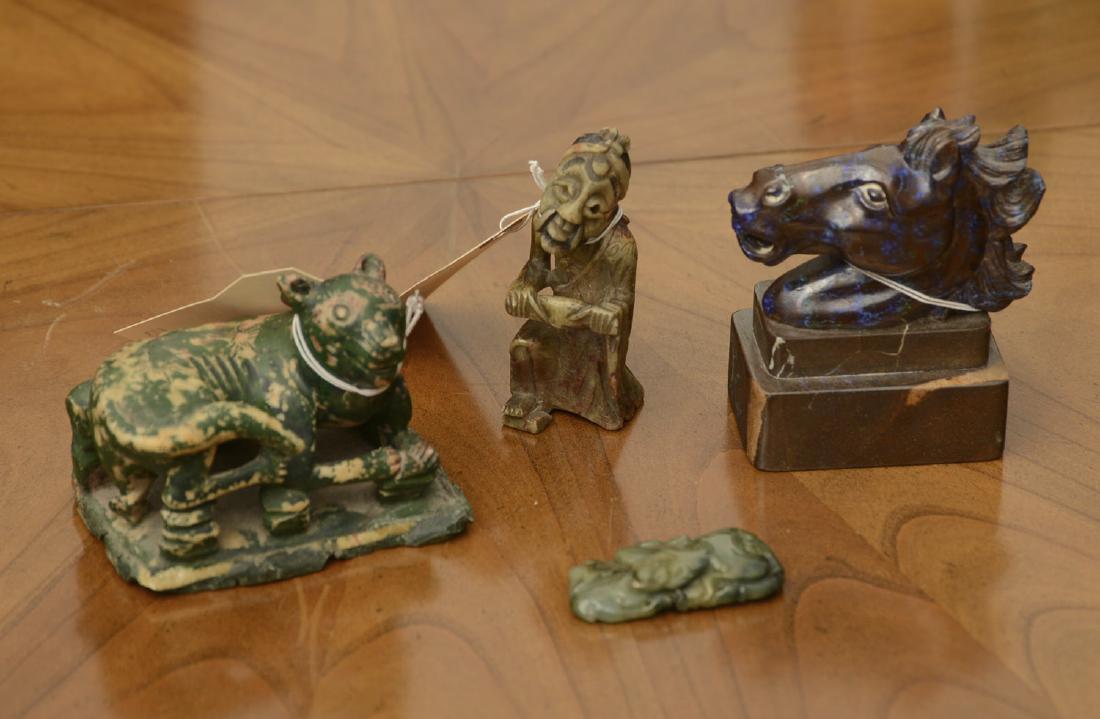 (4) Asian stone and jade miniatures (1 of 9)
