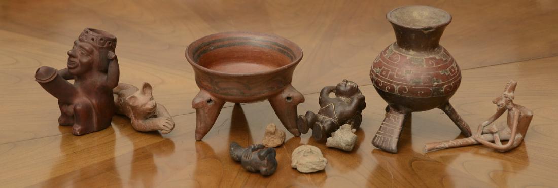 (10) Pre-Columbian and style pottery objects (1 of 8)