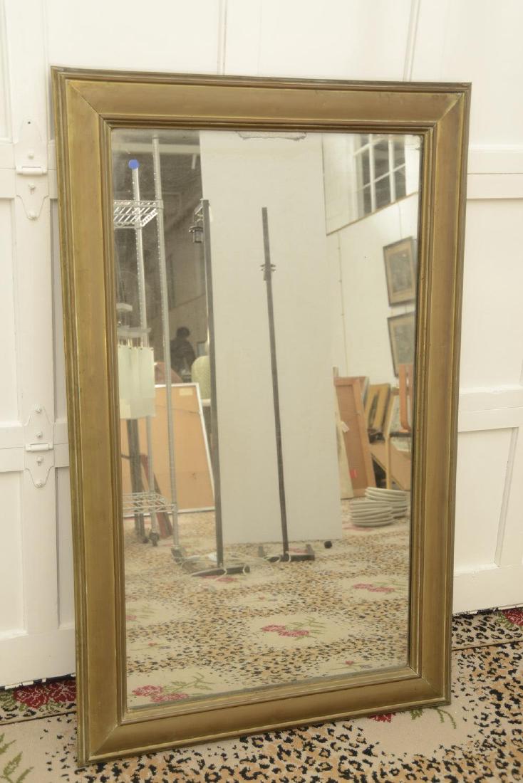 Large molded sheet brass frame wall mirror (1 of 3)