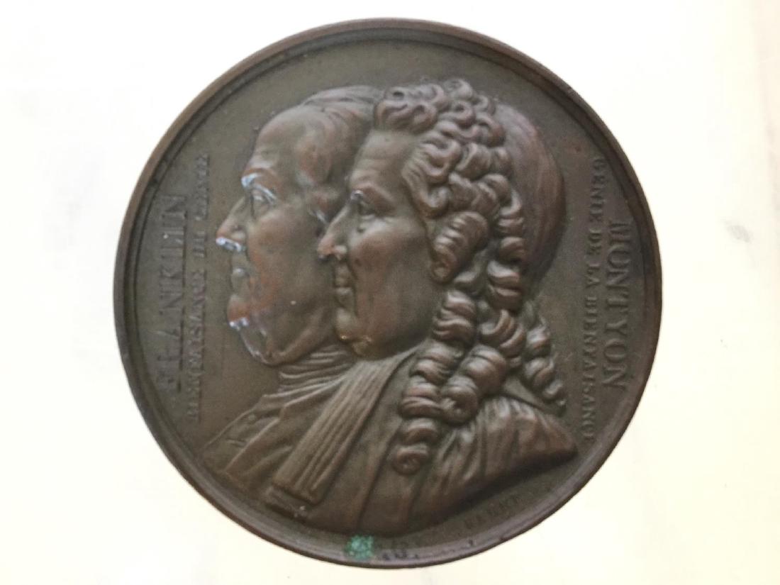 1833 French commemorative bronze medal (1 of 2)