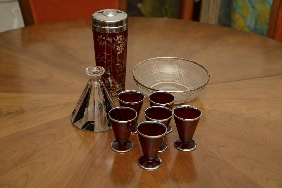 Collection Art Deco glass barware (1 of 8)