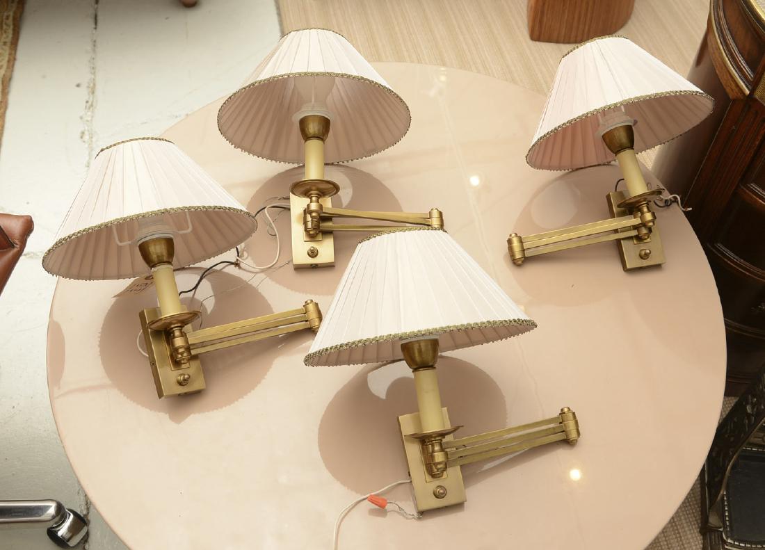 (4) Hansen style wall mount swing arm lamps (1 of 5)