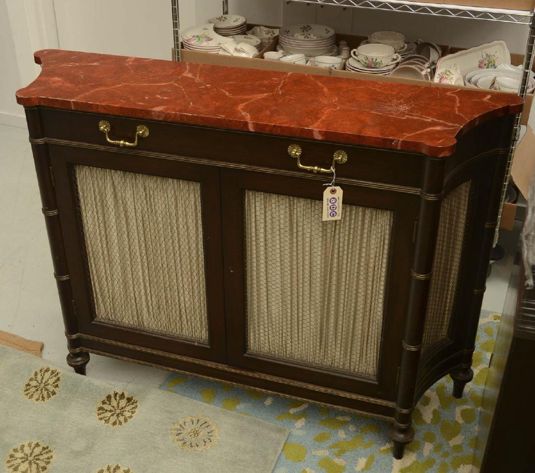 Regency style paint decorated side cabinet (1 of 4)