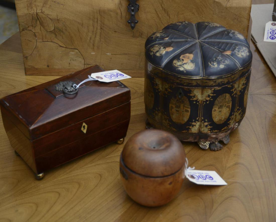 (3) English and Chinese Export tea caddies (1 of 10)