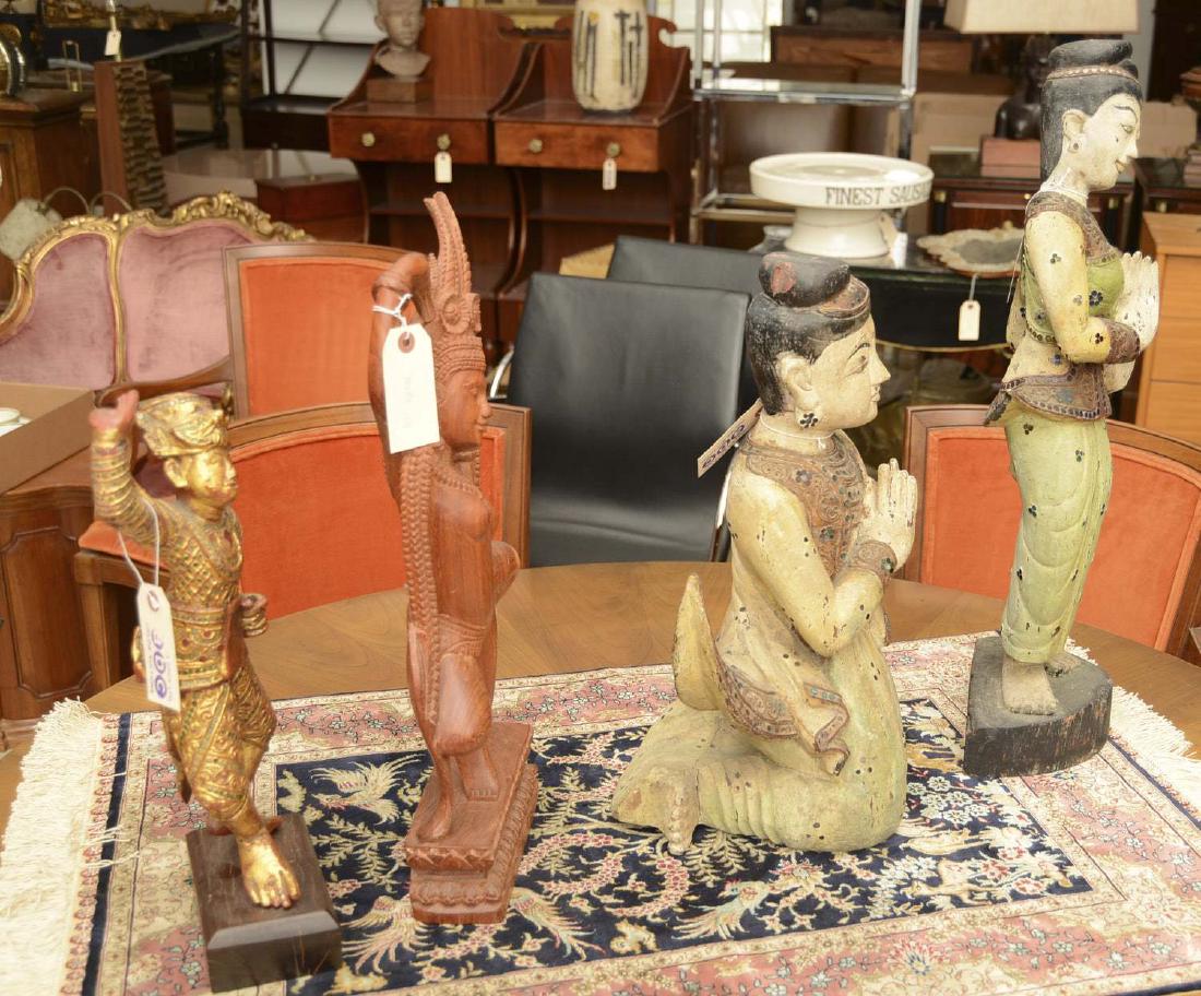 (4) Southeast Asian carved figures (1 of 4)