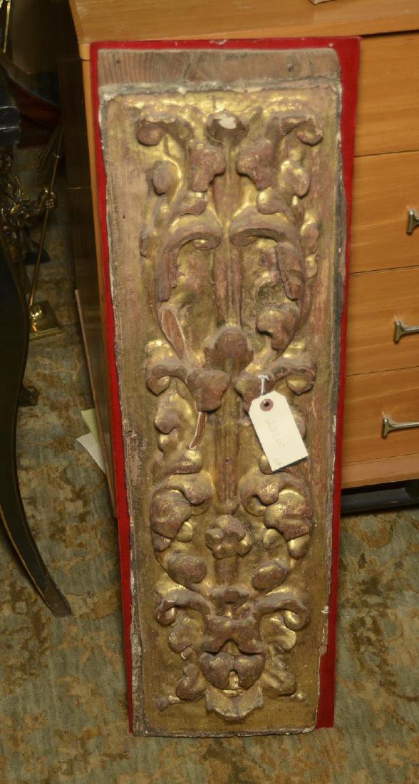 Italian carved giltwood relief panel (1 of 4)