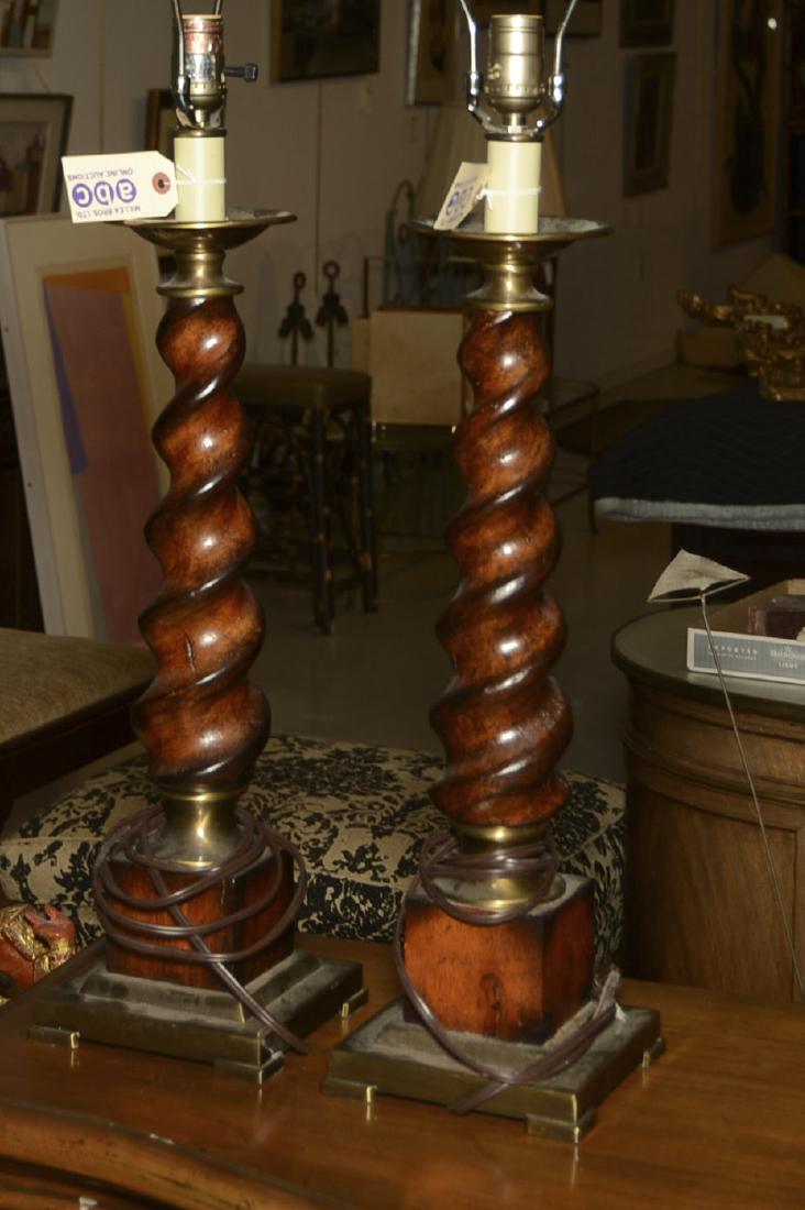 Pair James Mont style table lamps (1 of 3)