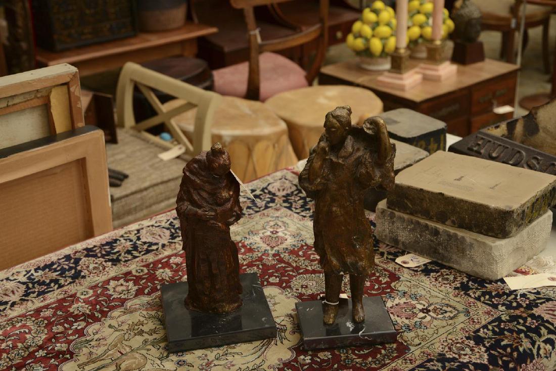 (2) Tomas Gondi figural sculptures (1 of 6)