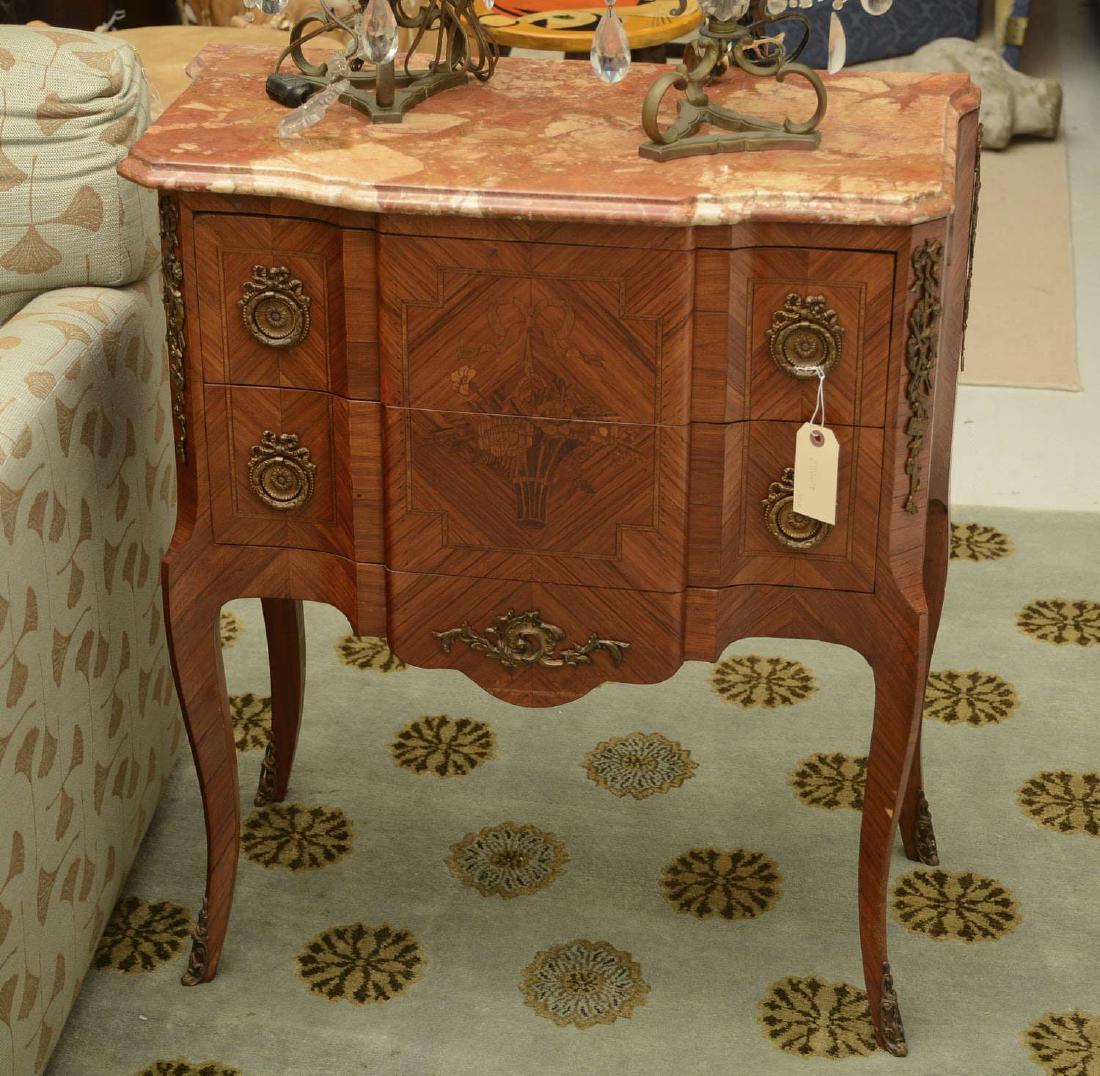 Transitional Louis XV/XVI style commode (1 of 2)