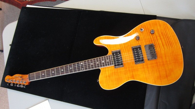2012 FENDER ELECTRIC GUITAR SEYMOUR DUNCAN EDITION: 2012 FENDER ELECTRIC GUITAR SEYMOUR DUNCAN EDITION Mother of Pearl Inlayed to Neck. Measures Approximately 36" long. Serial #S/N/CF12020622. Missing One String, Otherwise Like New Condition. 3100.4gra
