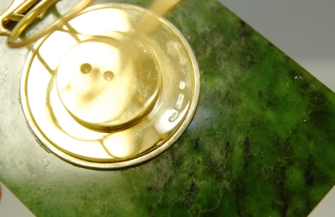 RUSSIAN NEPHRITE AND GUILLOCHE CLOCK - 5