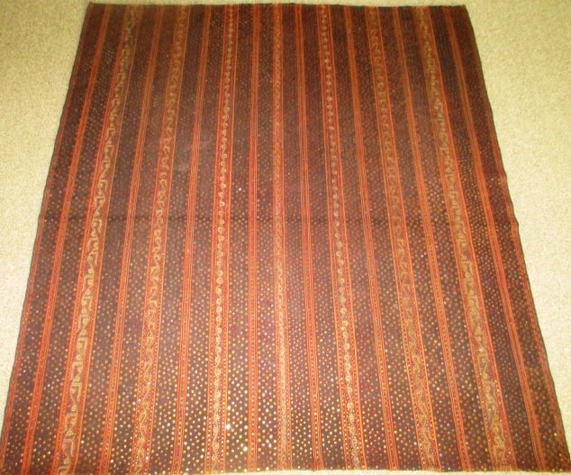 EGYPTIAN HAND MADE SILK & COTTON EMBROIDERED RUG - 2