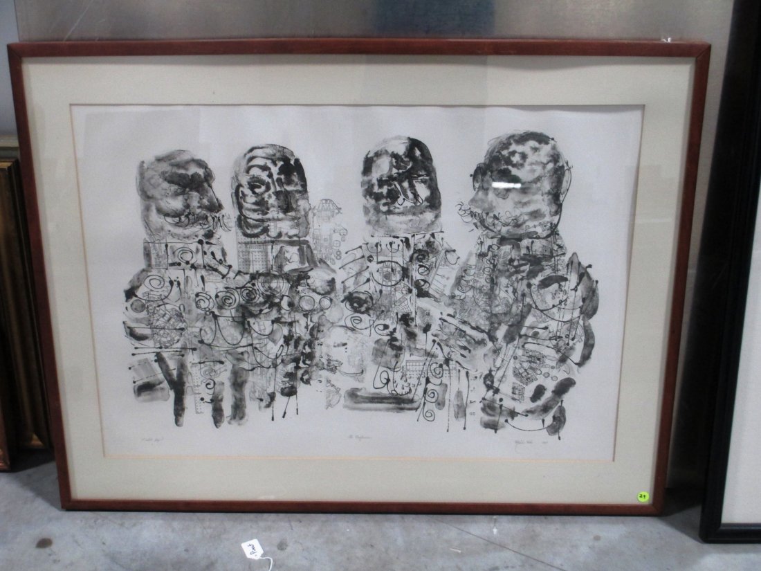 THE CONFESSOR BY MIACH KOHN 1965 35" X 24": THE CONFESSOR BY MIACH KOHN 1965 35" X 24"