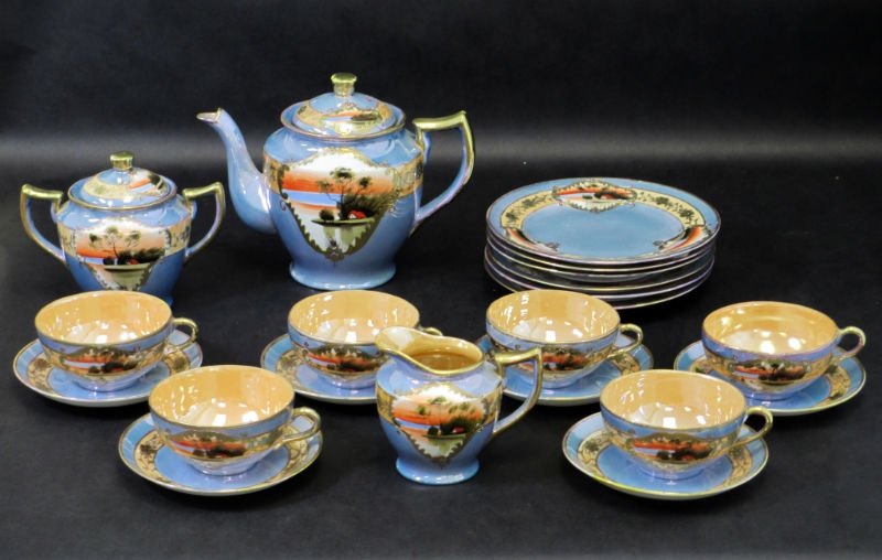 TEA SET MADE IN JAPAN HAND PAINTED
