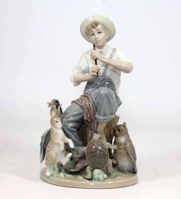 Lladro NORMAN ROCKWELL SPRINGTIME OF "27": Springtime Of '27 from the NORMAN ROCKWELL series made by Lladro. It measures 8 3/4" and is in Excellent condition free of chips or cracks. This limited edition porcelain figurine from 1982 is based o