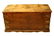 OLD ASIAN CRAFTED BRASS CLAD DOUBLE CLASP CHEST - 8