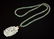 14K CHINESE CARVED ICY WHITE JADE PHOENIX PENDANT - 4