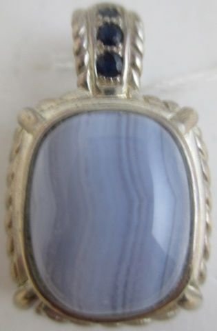 SIGNED "JUDITH RIPKA" STERLING PENDENT: SIGNED "JUDITH RIPKA" STERLING PENDENT 1.5" X 1"