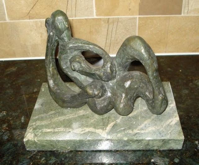 SIGNED JACQUES LIPCHITZ FRENCH 1891-1973 BRONZE: Abstract bronze figure of torso attributed to Jacques Lipchitz (FRENCH, 1891-1973).Signed lipchitz for roman broze works Mounted on green marble base. Measures 5 1/2" height + 7/8" base height (13.9cm