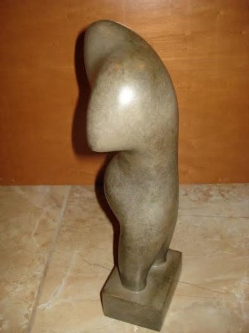 JEAN ARP GERMAN/FRENCH ABSTRACT BRONZE OF WOMAN: Jean Arp ( 1886 – 1966) German-French abstract bronze of women. signed on the base ARP. Size: 13" H