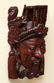 CHINESE CARVED WOODEN EMEROR MASK WALL PLAQUE - 3