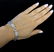Diamond Blue Sapphire 18k White Gold Bracelet - 2